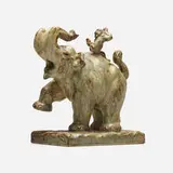 Knud Kyhn, Elephant with Monkey figure