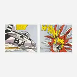 Roy Lichtenstein, Whaam! (Diptych), offset lithograph on paper