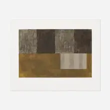 Sotto Voce by Sean Scully, 1988, spit-bite aquatint etching on wove paper, sold Feb 2015