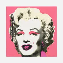 Andy Warhol, Marilyn (Castelli Graphics Invitation), 1981, offset lithograph on paper