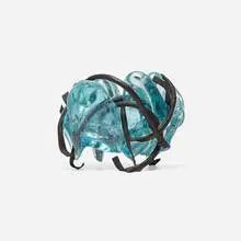 Untitled (Fusion) by Claire Falkenstein, c. 1970, welded copper, fused glass, sold Feb 2015
