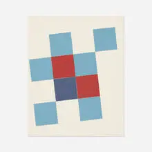 Leon Polk Smith, Untitled, 1952, collage on paper