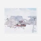 Massimo Vitali, Courmayeur Mont Blanc (from Landscapes with Figures portfolio), 2006, offset lithograph on 300g Consort Royale paper