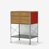 ESU 270-C by Charles and Ray Eames, 1950, birch plywood, zinc-plated steel, lacquered masonite, laminate, rubber, sold Feb 2015
