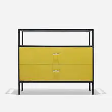 Steelframe cabinet by George Nelson & Associates, 1950, birch, enameled steel, laminate, glass, aluminum, sold Feb 2015