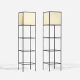 Frederic Weinberg, vitrine lamps, pair