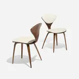 Norman Cherner, dining chairs, pair