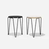 Florence Knoll, stacking stools, pair