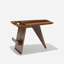 magazine table, model T539 by Jens Risom, 1949, walnut, sold Feb 2015