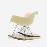 first edition RAR by Charles and Ray Eames, 1950, molded fiberglass with rope edge, beech, zinc-plated steel, sold Feb 2015