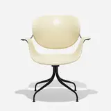 MAA chair by George Nelson & Associates, 1958, fiberglass, chrome-plated steel, rubber, enameled aluminum, plastic, sold Feb 2015