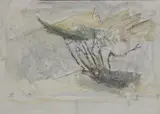 Yehezkel Streichmann, Untitled, watercolour and crayon 49.5 x 69cm