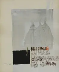 Envin Cremona, Untitled, mixed media 63 x 50cm .