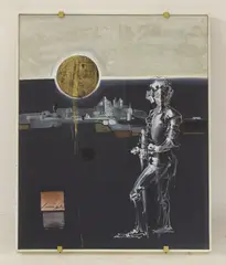 Envin Cremona, Untitled, mixed media 63 x 50cm .