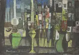Peter Oliver, Untitled, oil on board 63 x 90cm