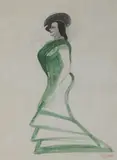 Edward Burra, Untitled, ink and watercolour 63 x 43cm Provenance: The Artist's Estate Sale