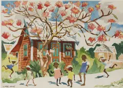 Clare White, Untitled, pencil and watercolour 36 x 48cm .
