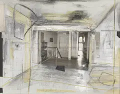Daniela Gullotta, Untitled, mixed media on canvas 140 x 180cm