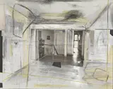 Daniela Gullotta, Untitled, mixed media on canvas 140 x 180cm