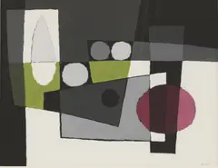 James Hull, Untitled, gouache 49 x 62cm .