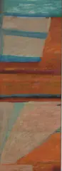 Frank Beanland, Untitled, oil on board 94.5 x 33.5cm .
