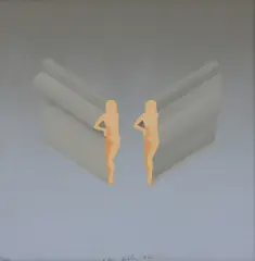 Antony Donaldson, Untitled, acrylic on paper 50 x 50cm .