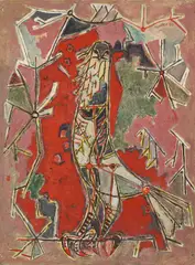 Hans Moller, Pigeon, oil on board