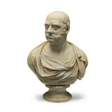 Joseph Nollekens, carved white marble bust of Lord George Augustus Henry Cavendish, later 1st Earl of Burlington of the 2nd Creation (1754-1834), marble