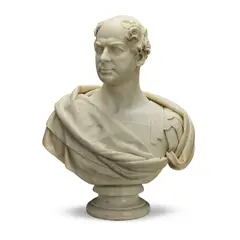 Samuel Joseph, marble bust of Sir Herbert Taylor (British, 1775-1839), marble