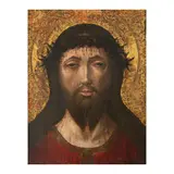Ecole espagnole, Le Christ couronné d'épines, oil on gold ground panel