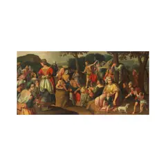 Adam van Noort, Le sermon de saint Jean-Baptiste, oil on panel