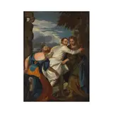 Carlo Caliari, Le poète Hercule entre Vis et Virtus, oil on panel