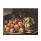 Pietro Navarra, Nature morte aux fruits d'été, oil on canvas