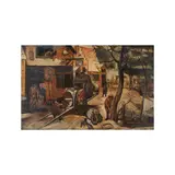 Manière de Pieter Balten, Scène de village, oil on panel