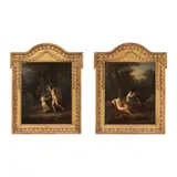 Jacques Antoine Vallin, Le Culte à Pan ; La Jeunesse de Bacchus, a pair, oil on canvas