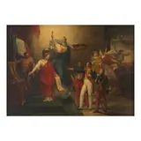 Antoine Ansiaux, Louis Philippe fait allégeance devant le drapeau de la France, oil on canvas