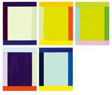 Anima Mundi 36-5 Ed by Imi Knoebel, 2010, 5-teilig: jeweils Acryl auf Kunststofffolie, collagiert, aufgezogen auf Kunststoff, sold Jun 2017