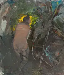 Siegfried Anzinger, Ohne Titel, 1982, Öl auf Leinwand