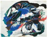 Karel Appel, Ohne Titel, 1958, Mischtechnik auf festem Papier