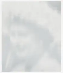 Gerhard Richter, Elisabeth I, 1966, Offsetdruck in Blaugrau, auf weißem Halbkarton