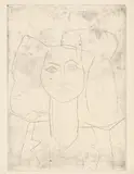 Pablo Picasso, Portrait de Françoise, en costume tailleur, 1946, Kaltnadel auf Velin