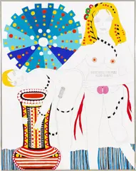 Dorothy Iannone, Metaphor, 2009, Acryl auf Holz