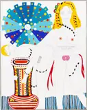 Dorothy Iannone, Metaphor, 2009, Acryl auf Holz