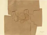 Eduardo Chillida, Ohne Titel, 1967, Papiercollage auf Karton