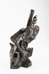 Otto Gutfreund, Cellist, 1912-1913, patinated bronze