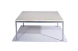 Florence Knoll, Coffee table, c. 1955, Chrome-plated steel, marble
