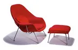 Eero Saarinen, Womb chair and ottoman (2)