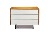 Florence Knoll, Chest, 1953, Maple, painted wood, enameled steel