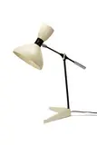 Olga Lee, Rare table lamp, c. 1949, Enameled steel