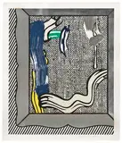 Roy Lichtenstein, Painting on Canvas (from Paintings series), 1984, 10-color woodcut, lithograph, screenprint, and collage on Arches 88